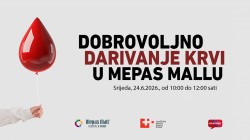 Dobrovoljno darivanje krvi u Mepas Mallu