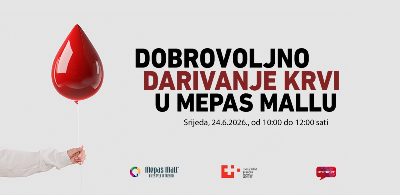 Dobrovoljno darivanje krvi u Mepas Mallu